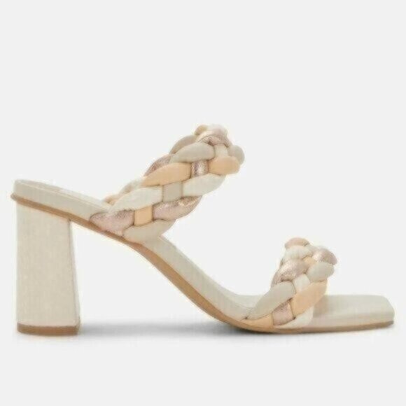 NIB Dolce Vita Paily Heels - Ivory Multi Stella 8.5W - Picture 2 of 2